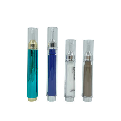 PETG/ABS/PP কসমেটিক সিরিঞ্জ আকৃতি 10ml 15ml বায়ুবিহীন বোতল