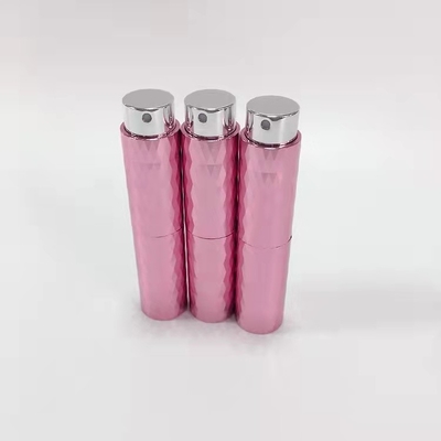 Refillable Perfume Spray And Bottle 8ML Aluminum Cover Diamond Design