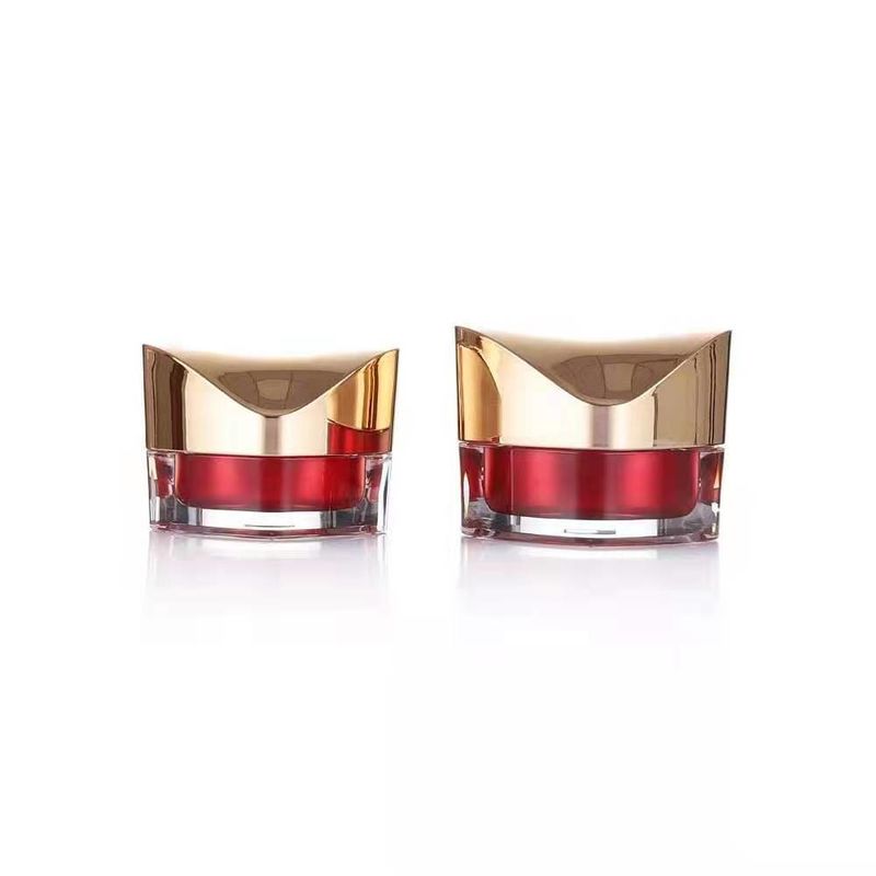 Acrylic Rhombus Shap Plastic Cosmetic Jars Packaging 30g 50g
