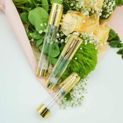 প্রসাধনী প্যাকেজিংয়ের জন্য গরম বিক্রয় 15ml 20ml 30ml স্লিম ডিজাইন এয়ারলেস পাম্প বোতল