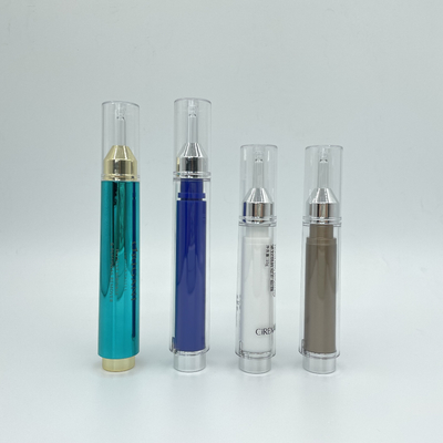 PETG/ABS/PP কসমেটিক সিরিঞ্জ আকৃতি 10ml 15ml বায়ুবিহীন বোতল
