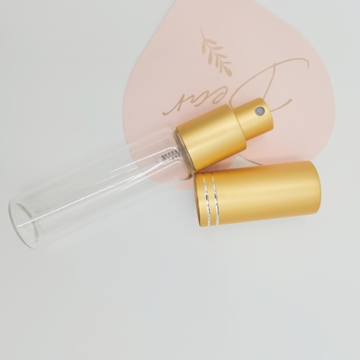 অ্যালুমিনিয়াম পারফিউম স্প্রেয়ার সহ 10ml 15ml 20ml 25ml 30ml টিউব কাচের বোতল