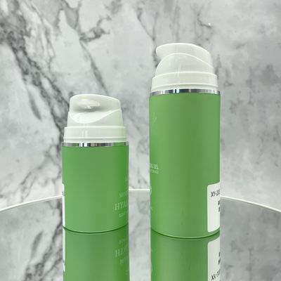 পিসিআর উপাদান 50ml 100ml 150ml 200ml ঐচ্ছিক কালার স্ন্যাপ অন পিপি এয়ারলেস পাম্প বোতল