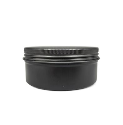 ম্যাট ব্ল্যাক অ্যালুমিনিয়াম টিনের জার 150ml কাস্টমাইজড কালার লিকপ্রুফ
