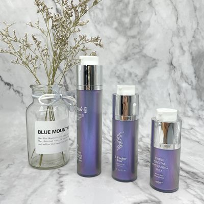 স্কিন কেয়ারের জন্য 15ml 30ml 50ml রাউন্ড রোটারি ডাবল ওয়াল এয়ারলেস পাম্প বোতল