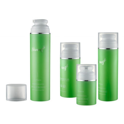 পিসিআর উপাদান 50ml 100ml 150ml 200ml ঐচ্ছিক কালার স্ন্যাপ অন পিপি এয়ারলেস পাম্প বোতল