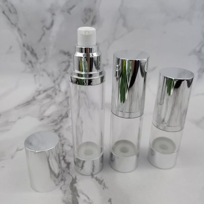15ml, 30ml, 50ml স্কিন কেয়ার প্যাকেজিং এয়ারলেস পাম্প বোতল